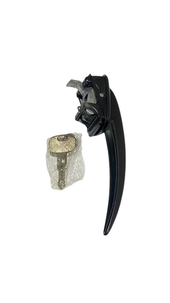 MACANETA EXTERNA PORTA DIANTEIRA COM CHAVE PRETA KOMBI ATE 75