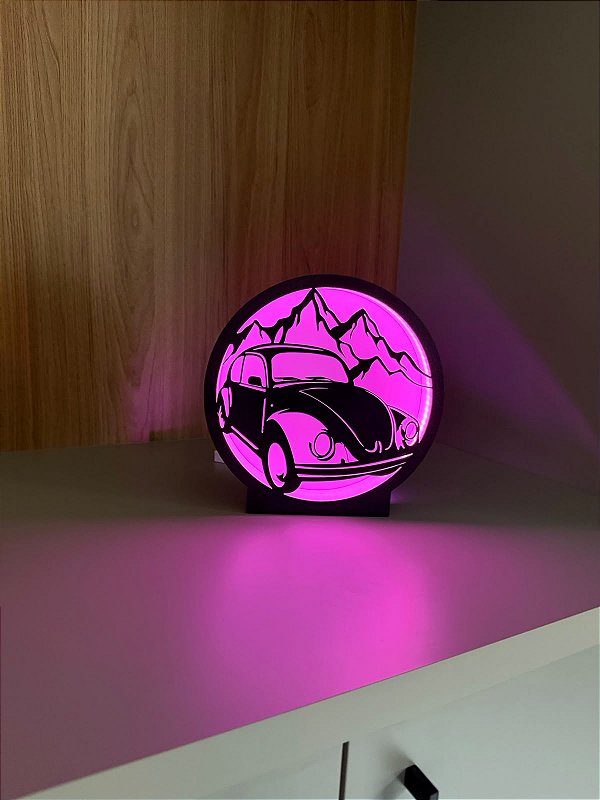 Luminoso Decorativo Fusca Montanha