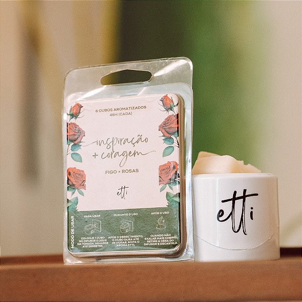 Cubo Aromático Figo e Rosas 40g | 12 dias