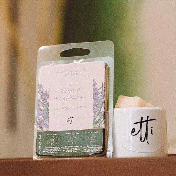 Cubo Aromático Lavanda e Baunilha 40g | 12 dias