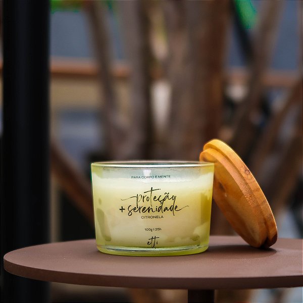 Vela Aromática Citronela 100g | 25h - Amarelo