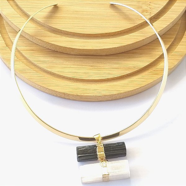 Colar Choker Folheado