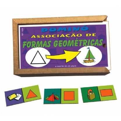 Dominó  Associação  de  Formas  Geométricas    (3 anos ou +)