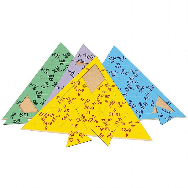 Quebra-Cabeça Triangular Matemática _ MULTIPLICAÇÃO   (8 anos ou +)