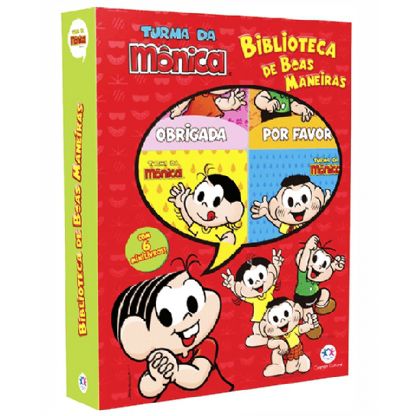 Box Cartonado com seis Livrinhos - TURMA DA MÔNICA - BOAS MANEIRAS   (18 meses / 3 anos)