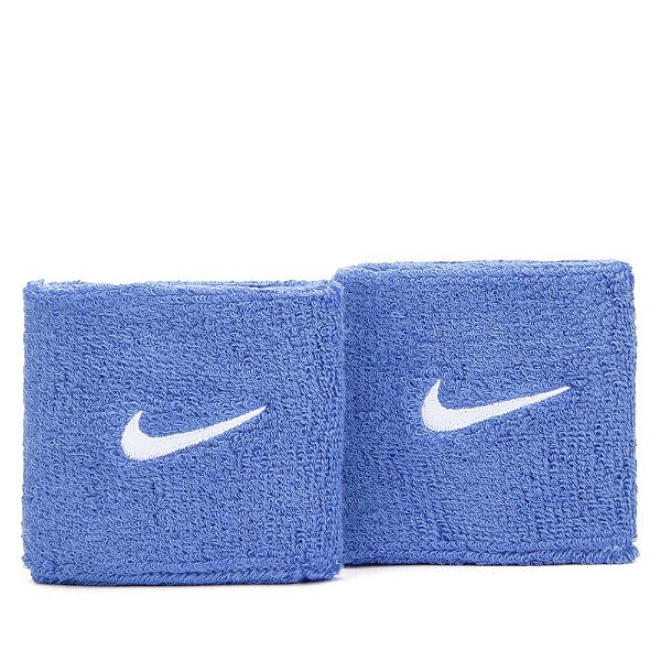 Munhequeira Nike Azul Claro Logo Branco pequena