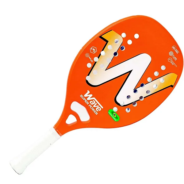 Raquete de Beach Tennis Wave Super Power Laranja