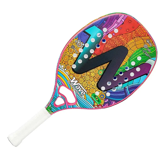 Raquete de Beach Tennis Wave Super Power Colorida