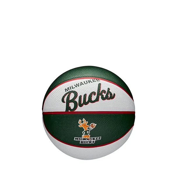 Bola De Basquete Wilson NBA Team Retro Mini Mil Bucks