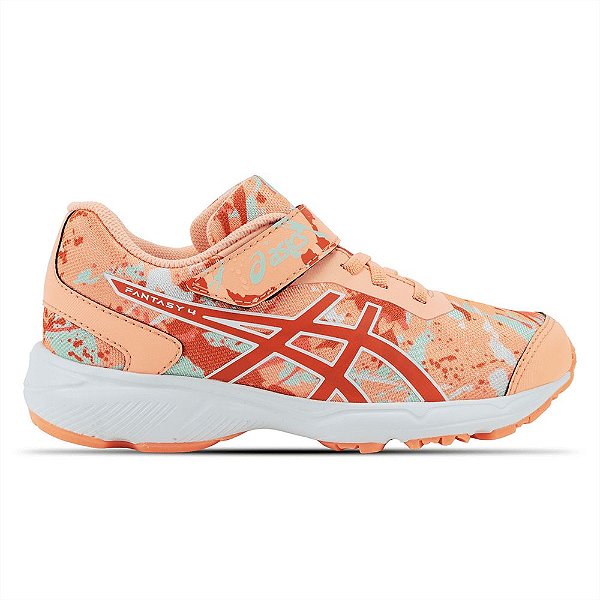 Tênis Asics Infantil Fantasy 4 Bright Sunstone/White