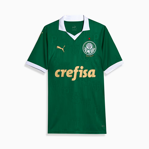 Camiseta Palmeiras Puma Torcedor Home 24 Verde