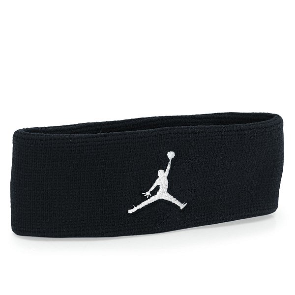 Testeira Nike Jordan Preto Logo Branco