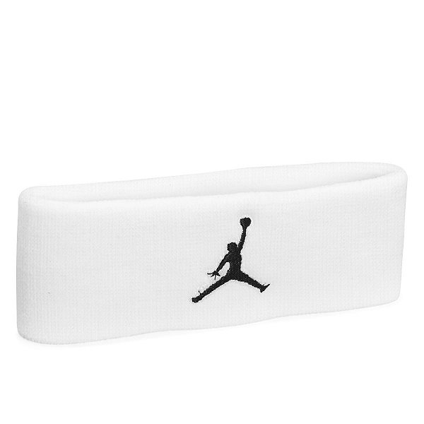 Testeira Nike Jordan Branca Logo Preto