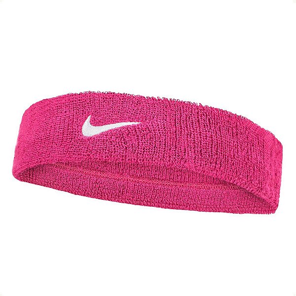 Testeira Nike Rosa Logo Branco NIM122