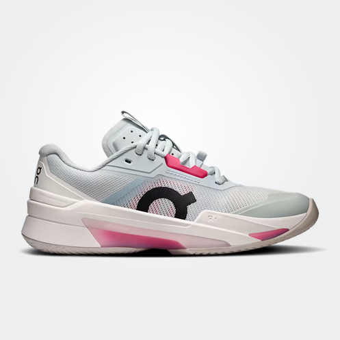 Tênis ON Feminino The Roger Pro Fire Clay Gelo/Branco