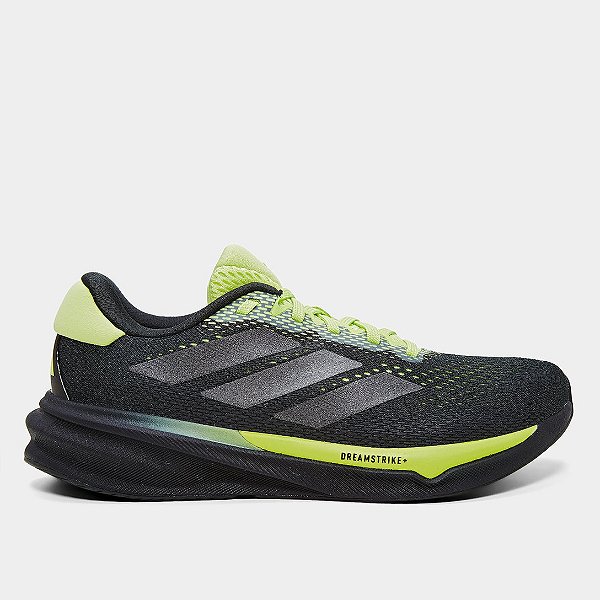 Tênis Adidas SuperNova Stride 2 JI1419 Preto/Lima