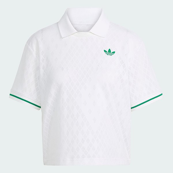 Camiseta Polo Adidas Feminina JM4734 Branca