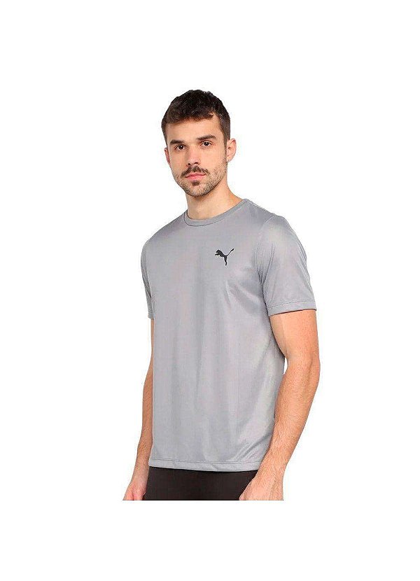 Camiseta Puma Logo Poly Cinza 657973 05