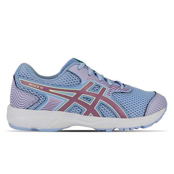 Tênis Asics Infantil Buzz 4 Light Sapphire/Illuminate Yellow