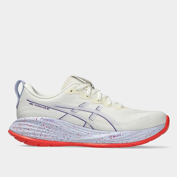 Tênis Asics Feminino Gel-Cumulus 27 Tokyo Cream/Edo Purple