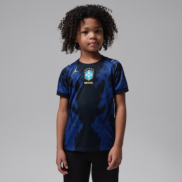 Camiseta Nike Seleção Brasileira Infantil Jordan Versão Torcedor 2026 Azul