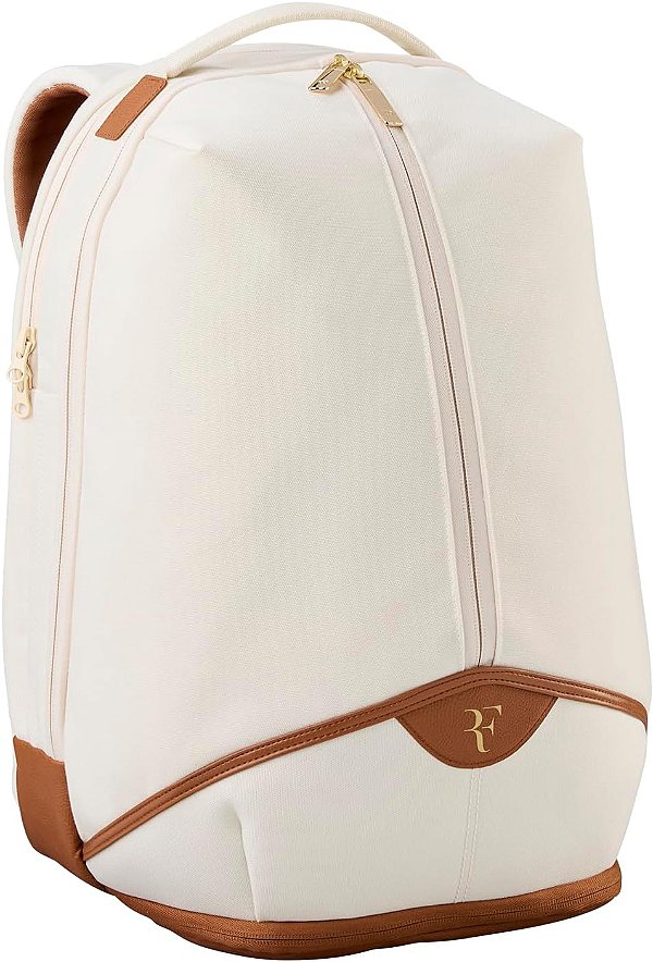 Mochila Wilson Roger Federer Tennis Backpack Bege Marrom
