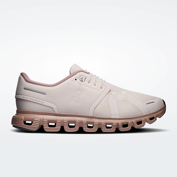Tênis ON Feminino Cloud 6 Oyster/ Biscuit