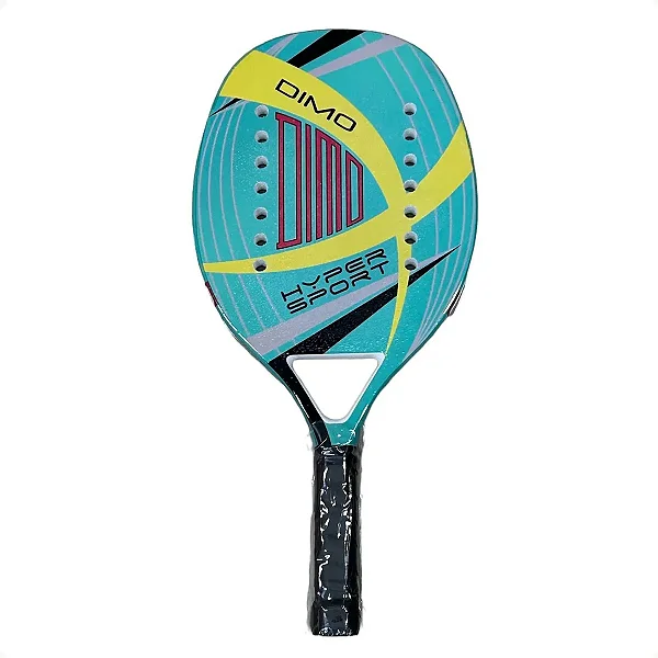 Raquete De Beach Tennis Hyper Sport Dimo Verde Agua/Amarelo