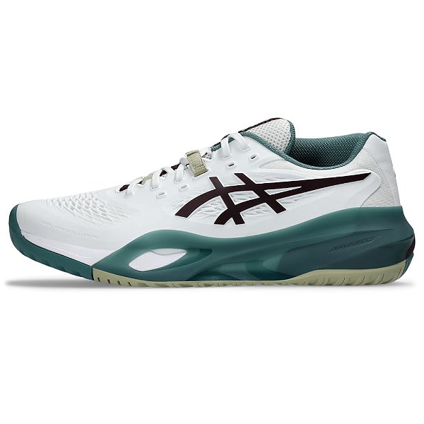 Tênis Asics Masculino Gel-Resolution X White/ Dark Aubergine