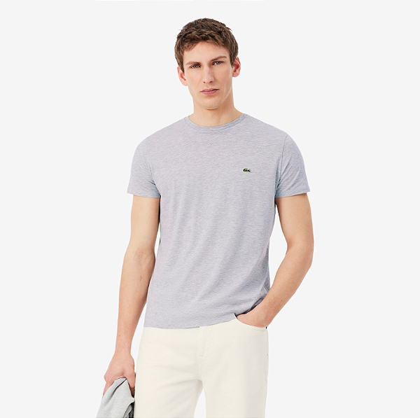 Camiseta Lacoste Masculina TH6709 23 CCA Cinza