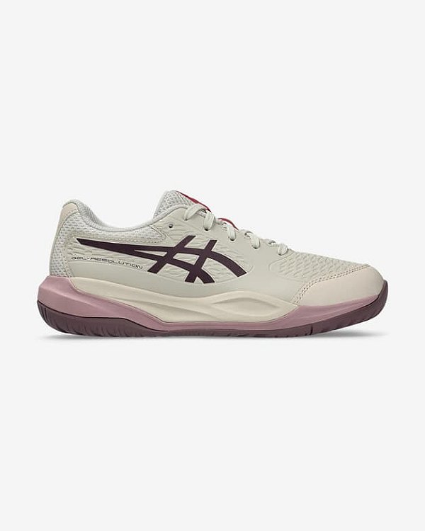 Tênis Asics Infantil Gel-Resolution X GS Soft OAT/Drank Aubergine Bege/Rosa
