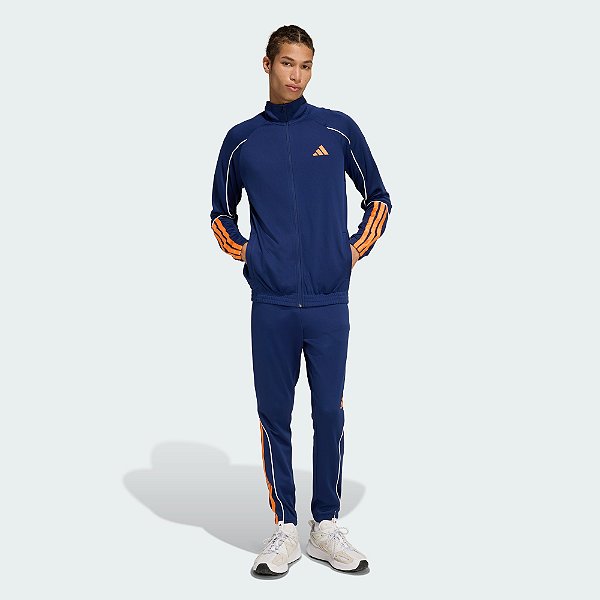 Conjunto Adidas M 3S Stadium TS Azul