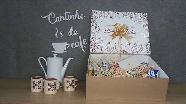 Café Grego's | Com Caneca | Com Balão Metalizado Coração