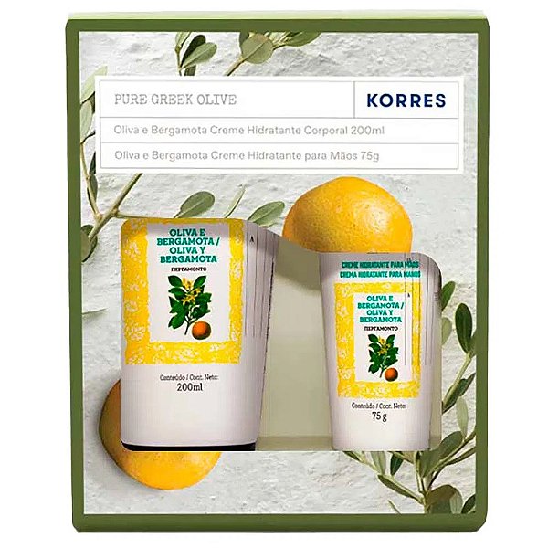 Korres Oliva e Bergamota Kit Creme Hidratante Corporal & Creme Hidratante  para Mãos - Euphoria