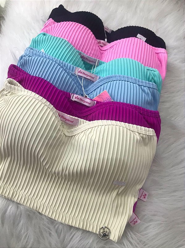 Cropped Canelado 👚