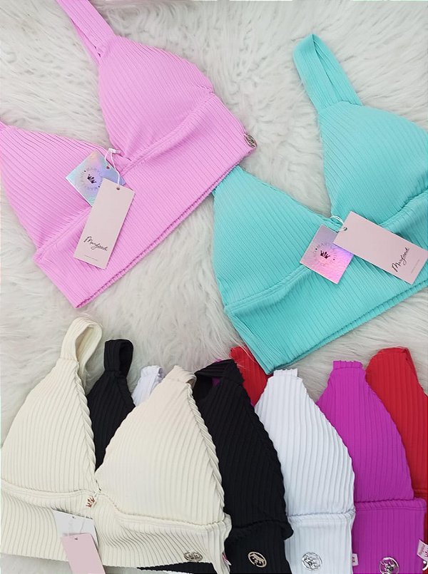 Cropped Canelado👚