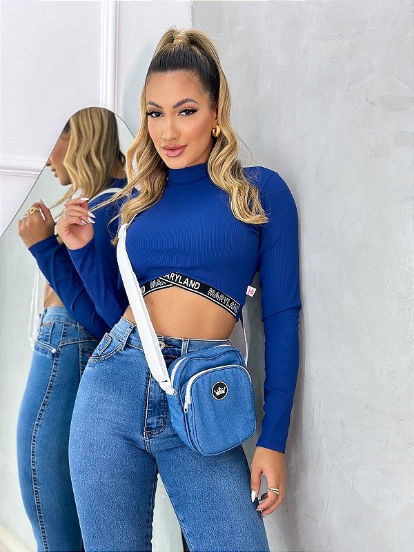 Cropped Canelado 👚