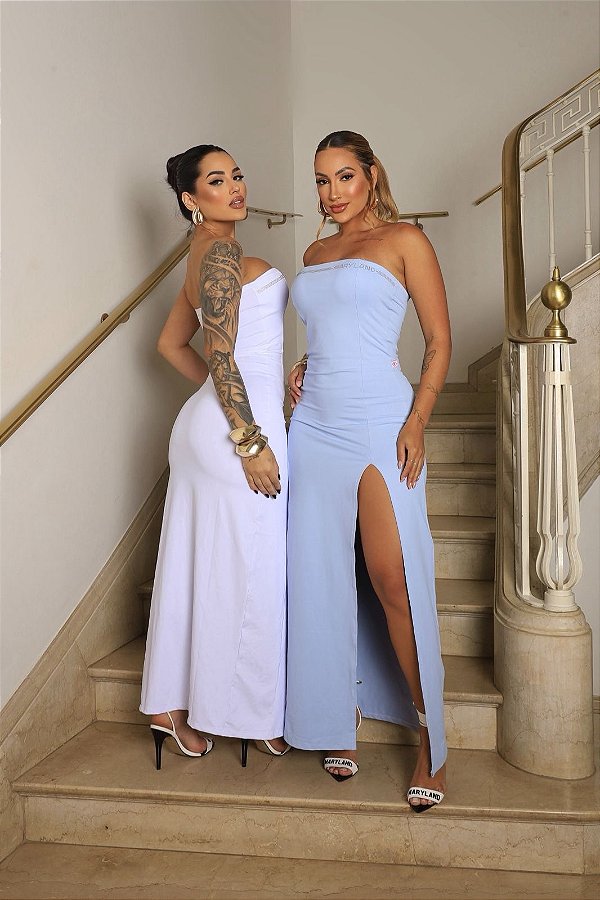 Vestido longo Strass 👗 ✨