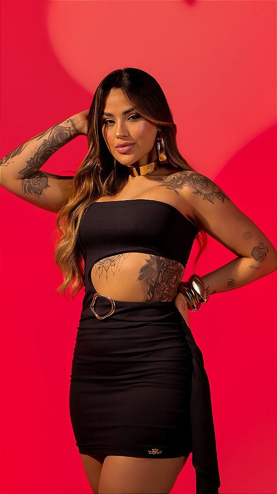 VESTIDO METAL TOMARA QUE CAIA
