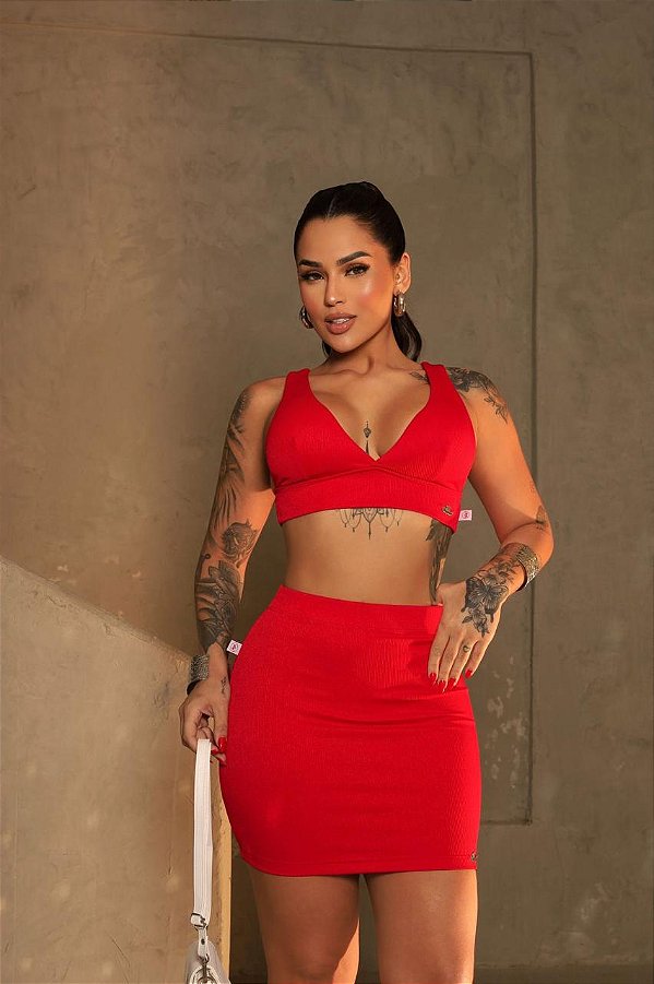 CONJUNTO CANELADINHO BRILHOSO