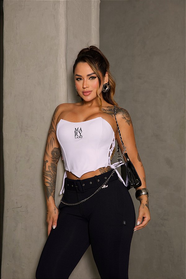 CROOPED CORSET 8 BARBATANAS