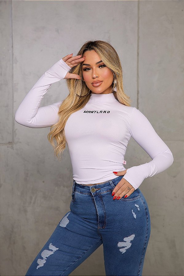 BABY LOOK CACHAREL BORDADA