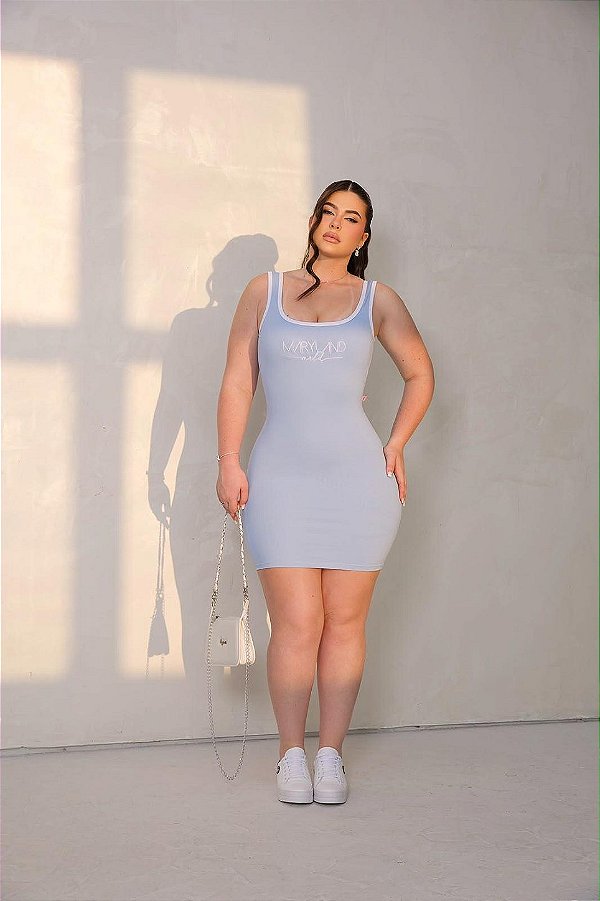 VESTIDO COSTAS NUA LISTRADO BORDADO