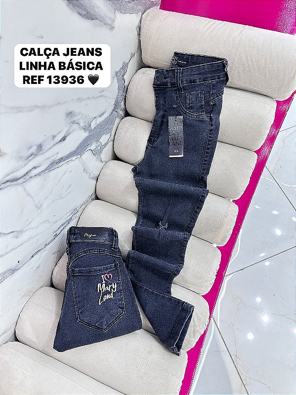 LINHA BÁSICA CALÇA JEANS GRAFITTE