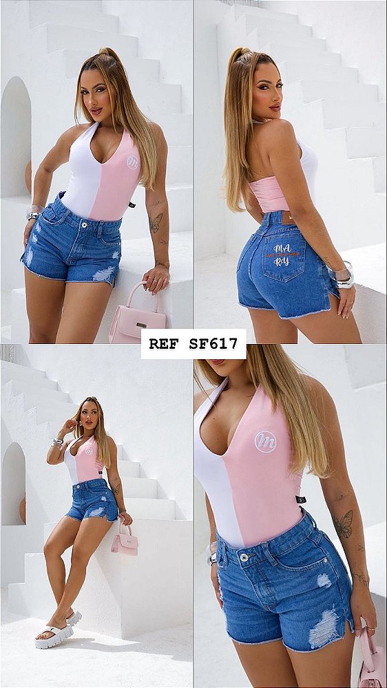 SHORT JEANS 100% ALGODÃO * GRADE QUEBRADA *