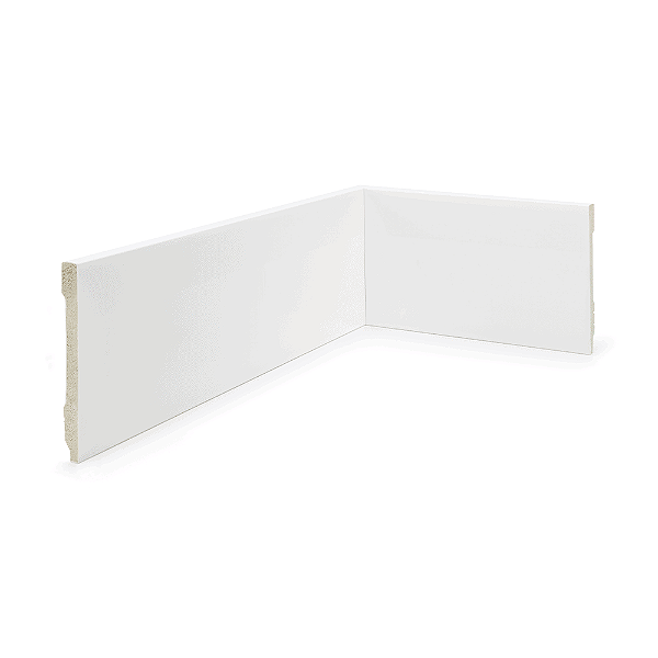 RODAPE POLIESTIRENO RUFFINO BRANCO 10CM LISO SLIM 10MM - 2,40M