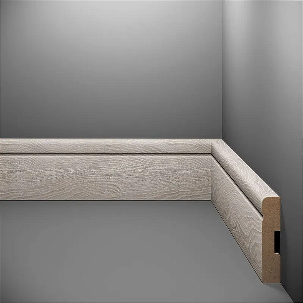 RODAPE EUCAFLOOR MDF 7CM ESTILO 8 - 2,40M