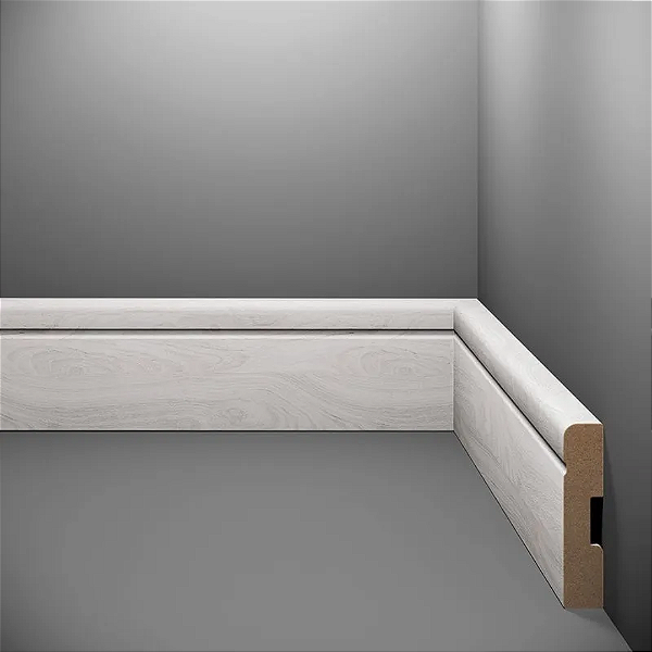 RODAPE EUCAFLOOR MDF 7CM ESTILO 2 - 2,40M