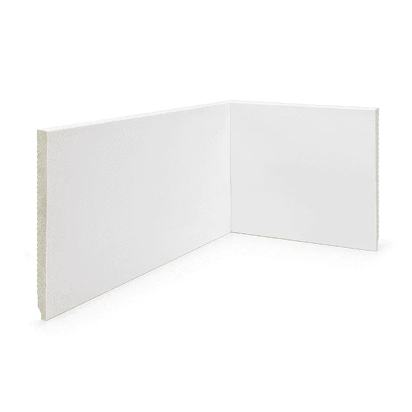 RODAPE POLIESTIRENO RUFFINO BRANCO 15CM LISO SLIM 10MM - 2,40M
