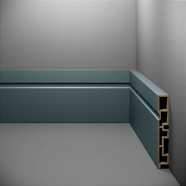 RODAPE EUCAFLOOR ACQUA NEW COLORS BLUE SKY FRISADO 10CM - 2,40M